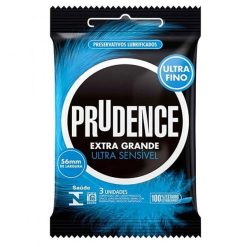 Preservativo Extra Grande e Ultra Sensível 3 unidades Prudence