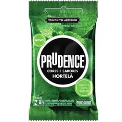 Preservativos Cores e Sabores Hortelã Prudence