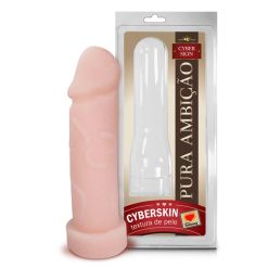 Capa Peniana Pele Em Cyberskin 18 X 4,5Cm Sexy Fantasy