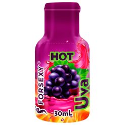Óleo Hot Comestível com Ação Lubrificante 30 Ml Forsexy Uva